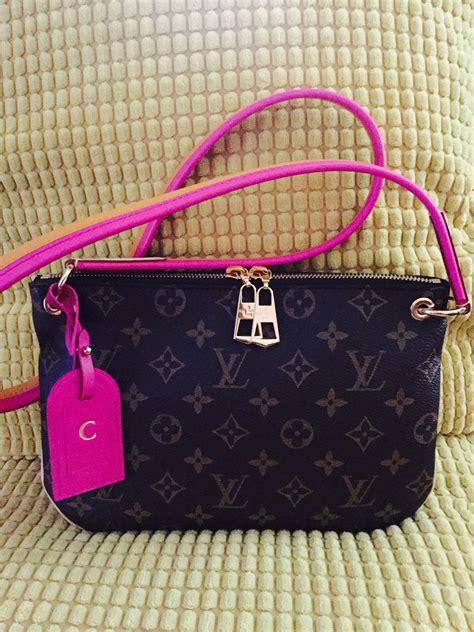 louis vuitton bag pink strap|louis Vuitton Bag pink inside.